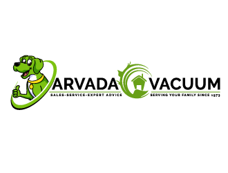 Arvada Vacuum logo design by Suvendu