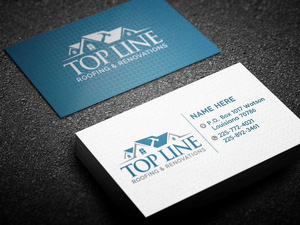 Top Line Roofing & Renovations logo design by KHAI