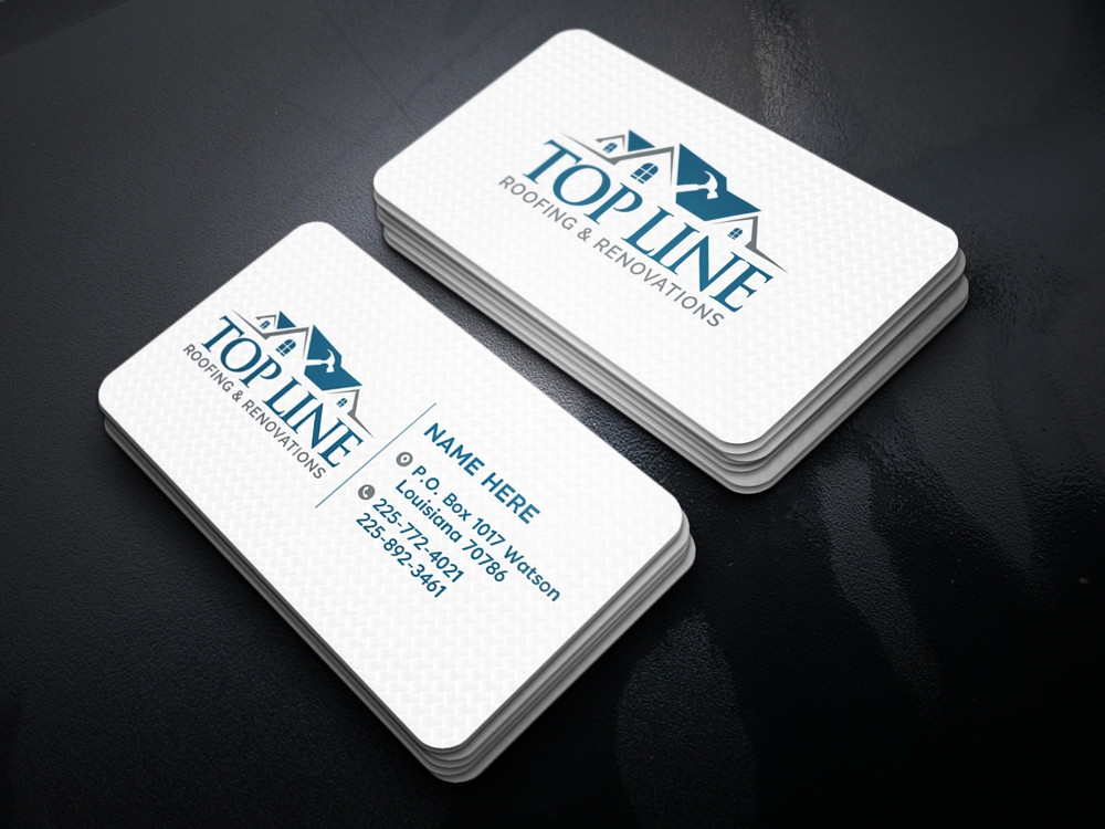 Top Line Roofing & Renovations logo design by KHAI