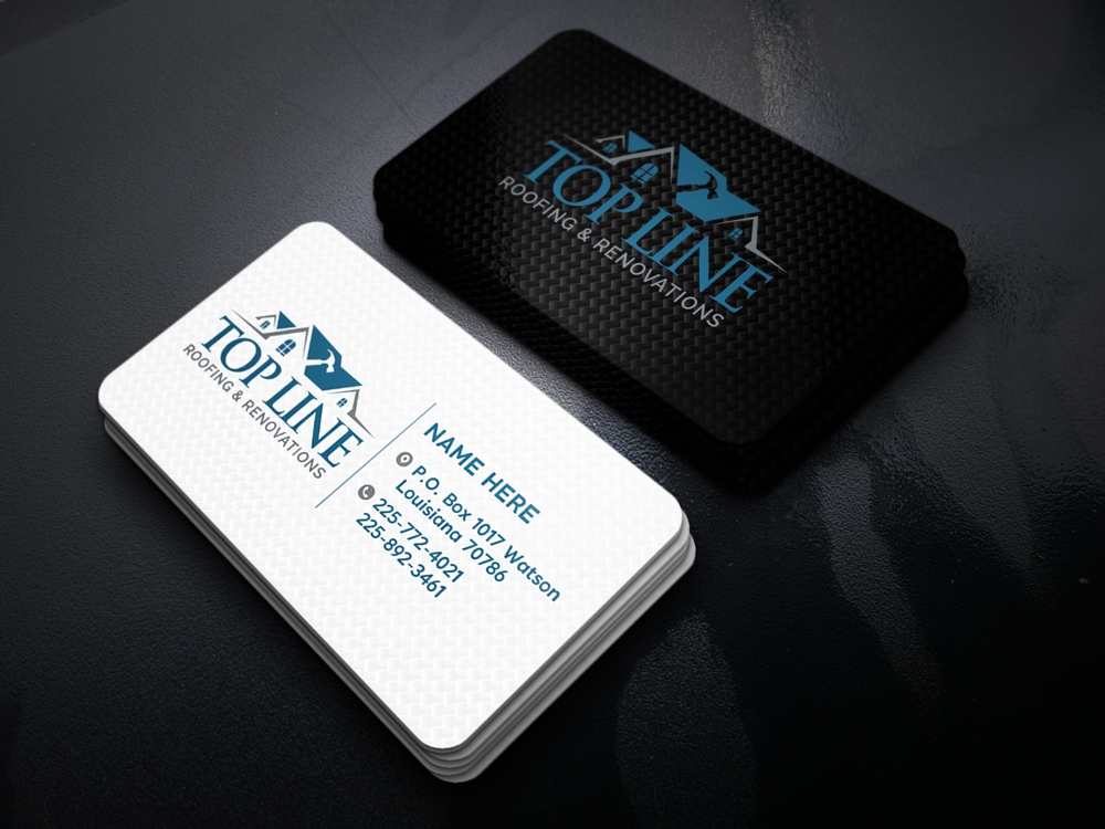 Top Line Roofing & Renovations logo design by KHAI