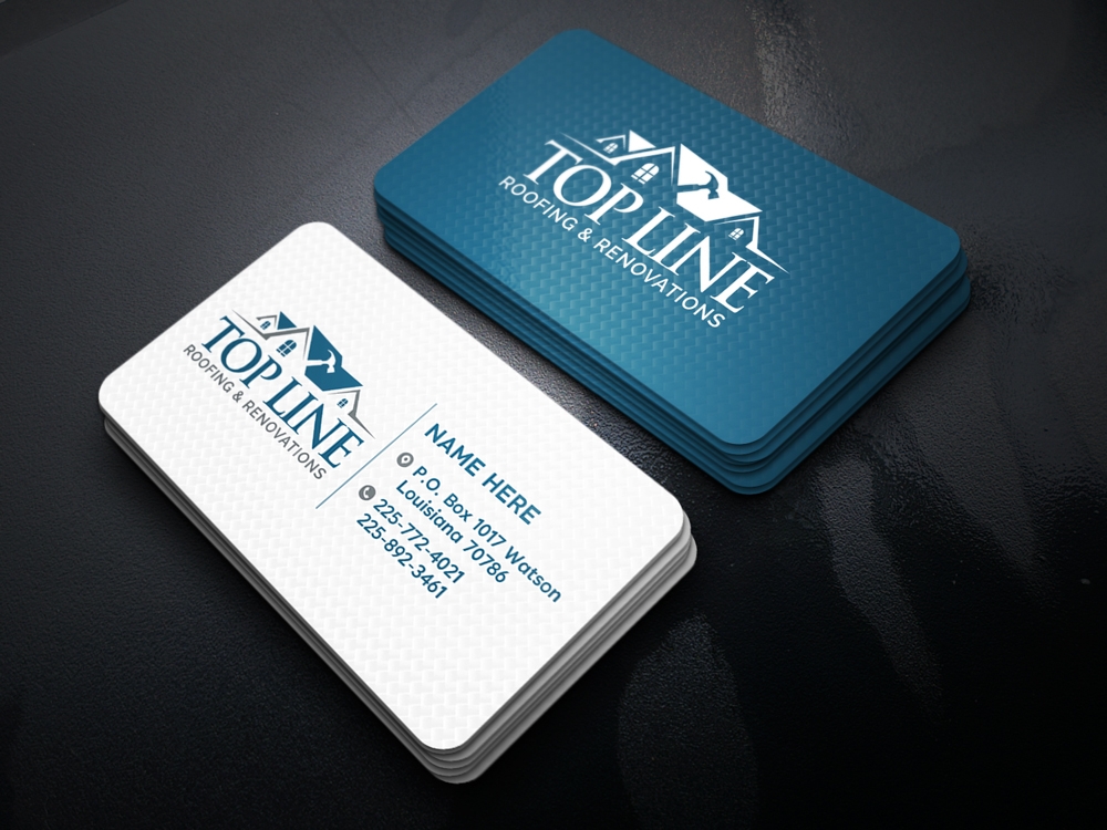 Top Line Roofing & Renovations logo design by KHAI