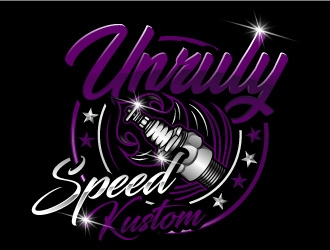 Unruly speed kustom  logo design by Suvendu