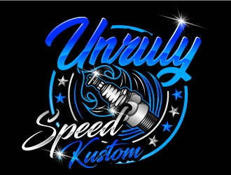 Unruly speed kustom  logo design by Suvendu