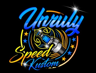 Unruly speed kustom  logo design by Suvendu