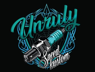 Unruly speed kustom  logo design by gogo