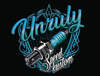 Unruly speed kustom  logo design by gogo