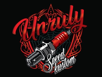 Unruly speed kustom  logo design by gogo