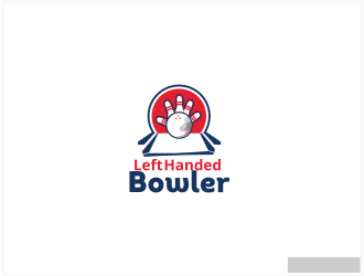 Left Handed Bowler logo design by spikesolo