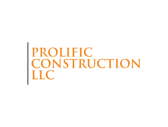 Prolific Construction LLC logo design by p0peye