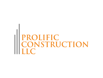 Prolific Construction LLC logo design by p0peye