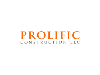 Prolific Construction LLC logo design by salis17