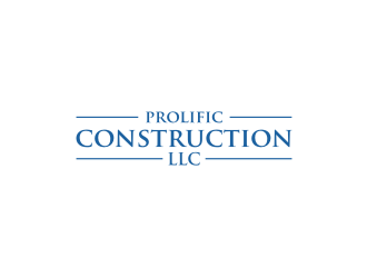 Prolific Construction LLC logo design by R-art