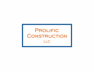 Prolific Construction LLC logo design by menanagan