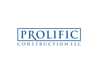 Prolific Construction LLC logo design by muda_belia