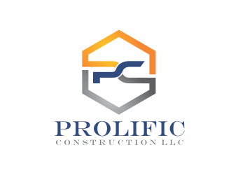 Prolific Construction LLC logo design by up2date