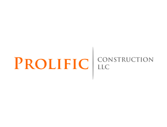 Prolific Construction LLC logo design by puthreeone