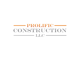 Prolific Construction LLC logo design by clayjensen