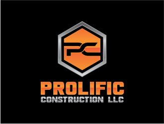 Prolific Construction LLC logo design by up2date