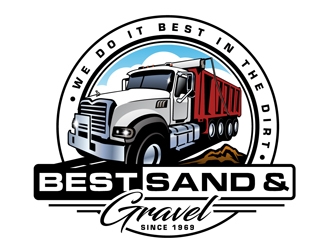 Best Sand & Gravel logo design by DreamLogoDesign