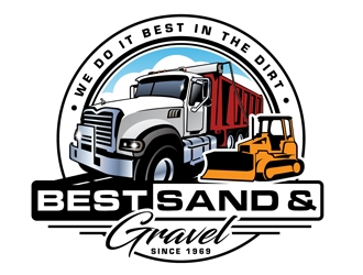 Best Sand & Gravel logo design by DreamLogoDesign