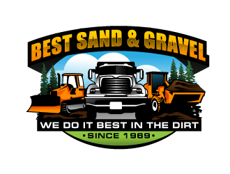 Best Sand & Gravel logo design by Suvendu