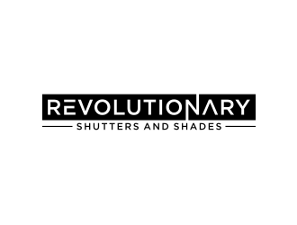 Revolutionary Shutters and Shades logo design by johana