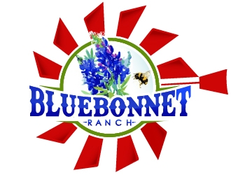 Bluebonnet Ranch logo design by Suvendu