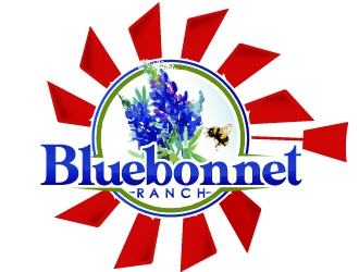 Bluebonnet Ranch logo design by Suvendu