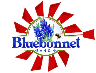 Bluebonnet Ranch logo design by Suvendu