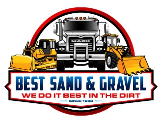 Best Sand & Gravel logo design by daywalker