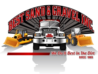 Best Sand & Gravel logo design by jpdesigner