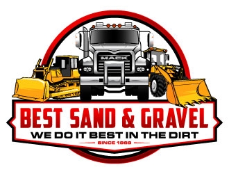 Best Sand & Gravel logo design by daywalker