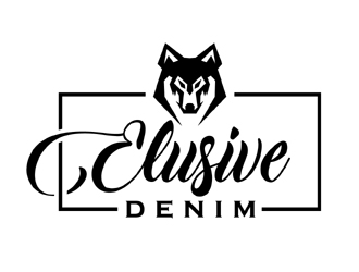 Elusive Denim  logo design by MAXR