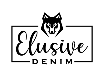 Elusive Denim  logo design by MAXR