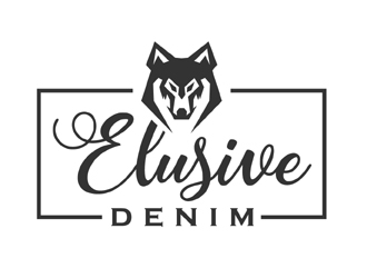 Elusive Denim  logo design by MAXR