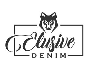 Elusive Denim  logo design by MAXR