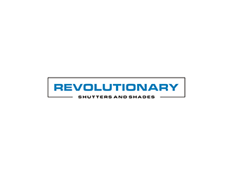 Revolutionary Shutters and Shades logo design by kurnia