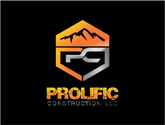 Prolific Construction LLC logo design by up2date