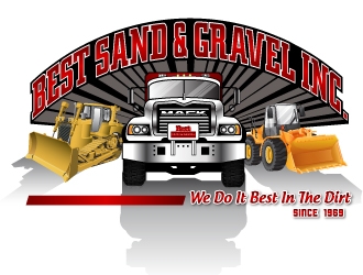 Best Sand & Gravel logo design by jpdesigner