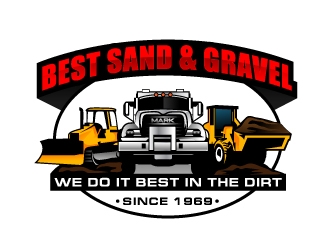 Best Sand & Gravel logo design by Suvendu