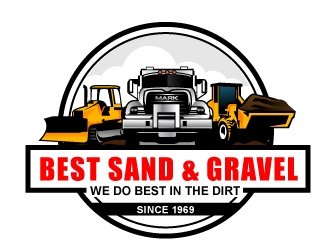 Best Sand & Gravel logo design by Suvendu