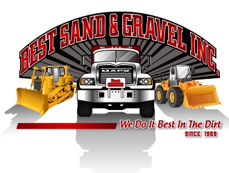 Best Sand & Gravel logo design by jpdesigner