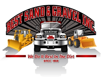 Best Sand & Gravel logo design by jpdesigner