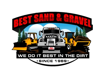 Best Sand & Gravel logo design by Suvendu