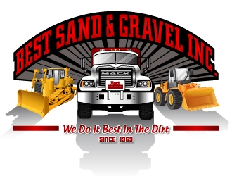 Best Sand & Gravel logo design by jpdesigner