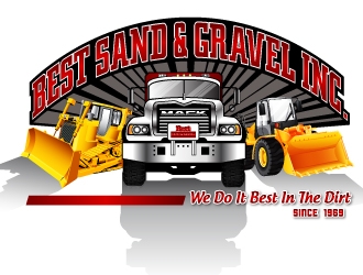 Best Sand & Gravel logo design by jpdesigner