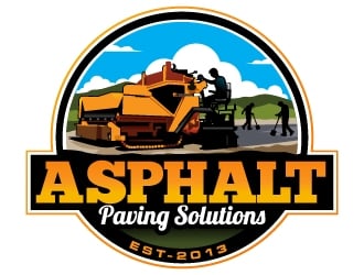 Asphalt Paving Solutions  logo design by Suvendu