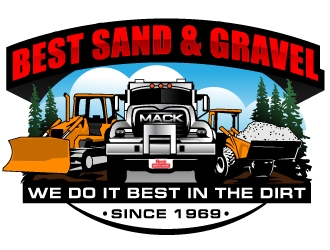 Best Sand & Gravel logo design by Suvendu