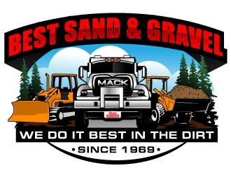 Best Sand & Gravel logo design by Suvendu