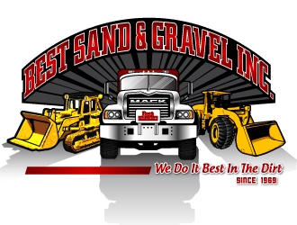 Best Sand & Gravel logo design by jpdesigner